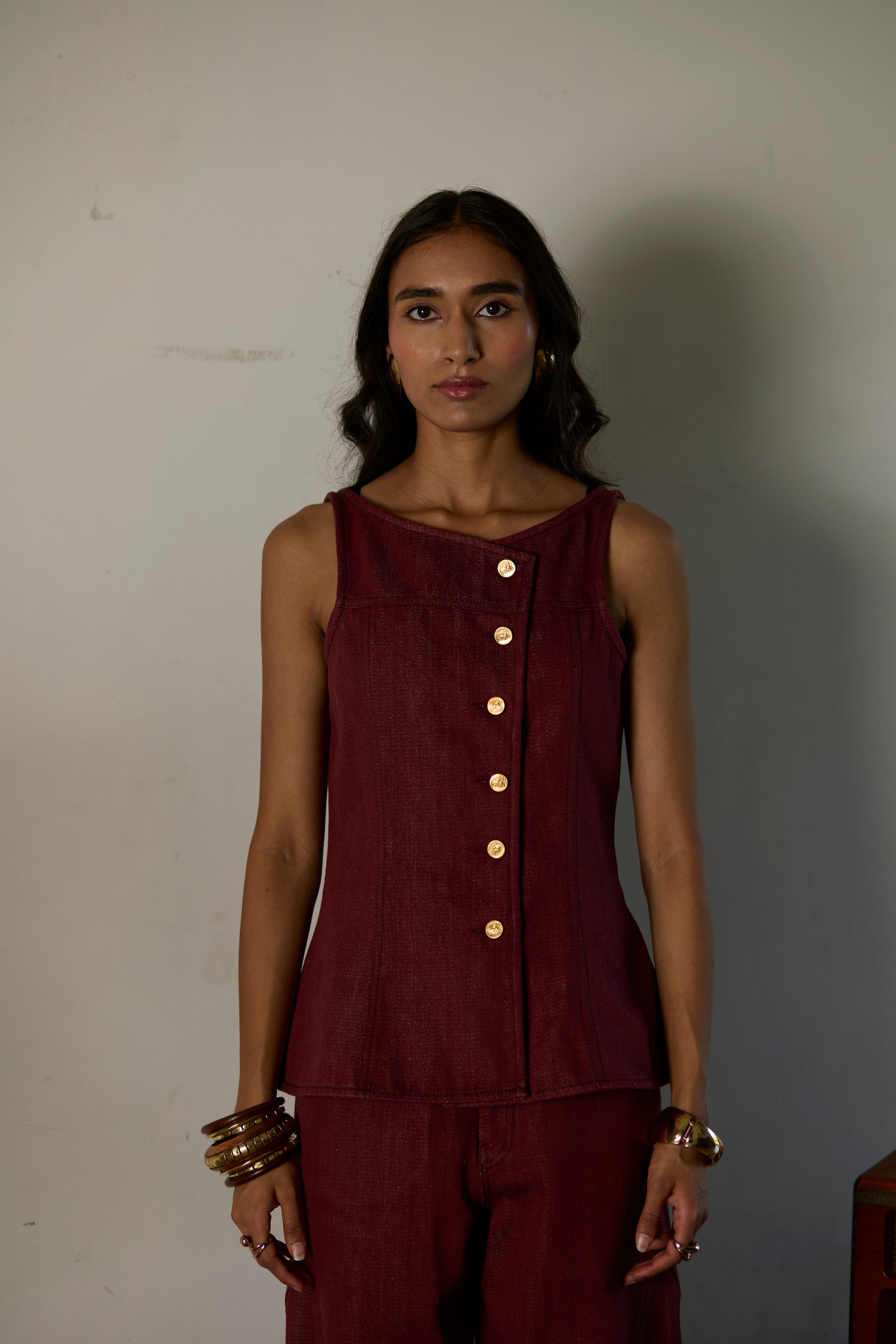 Gulnar Vest Top