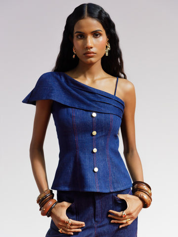 Indigo Denim Top