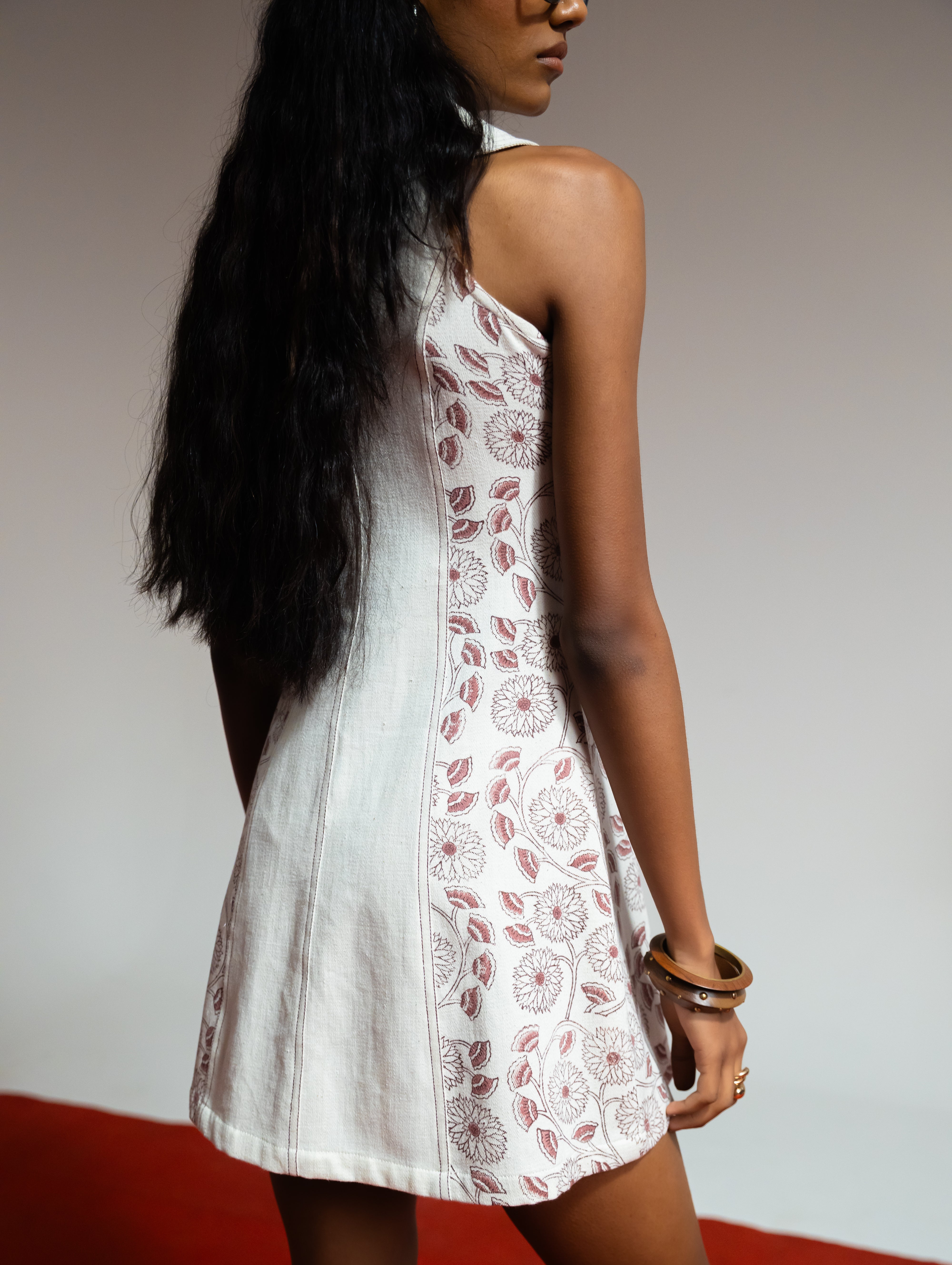 Bagru Denim Dress