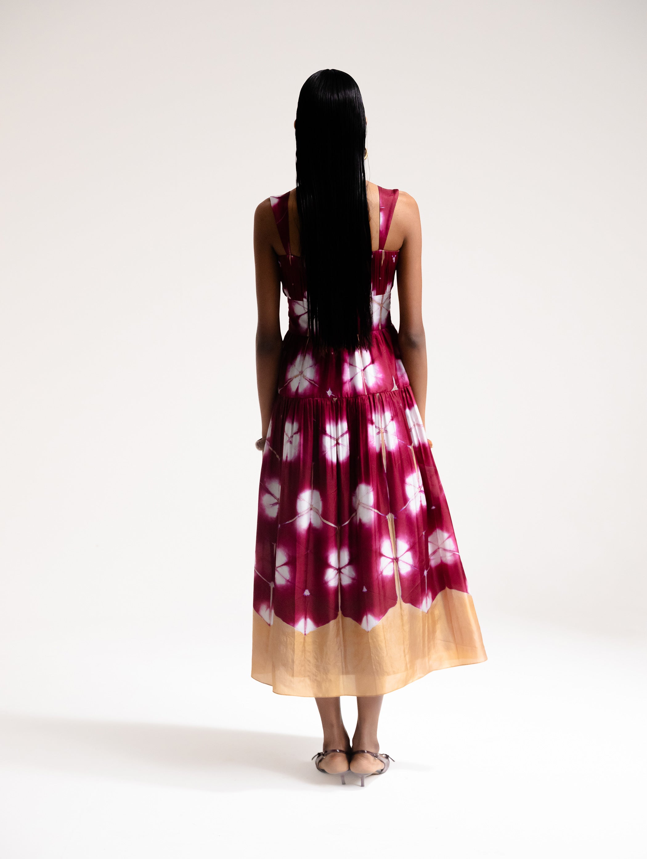 Clamp Dyed Dress